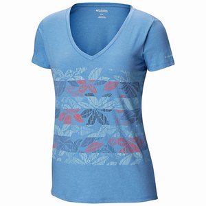 Columbia Camiseta Cross City Beach™ Mujer Azules (283WUEQRB)